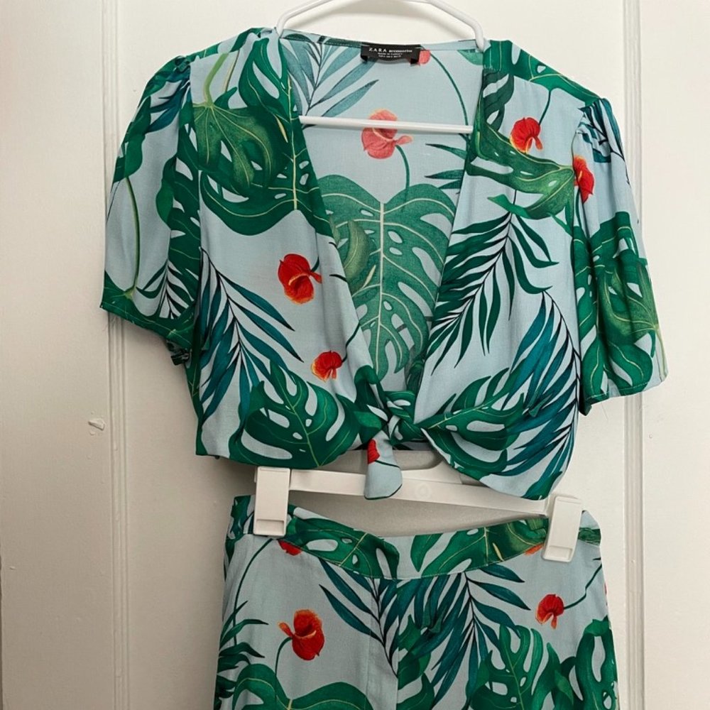 Zara top and shorts set